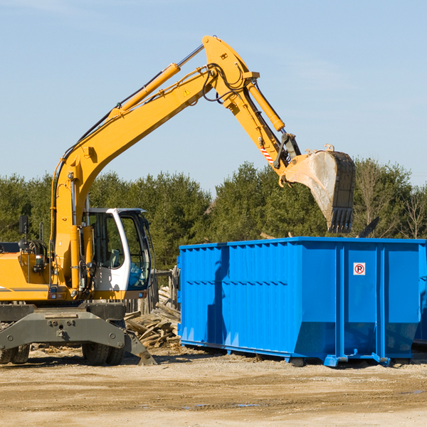 can i choose the location where the residential dumpster will be placed in Navarre